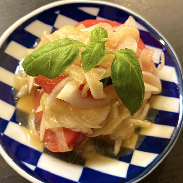 漬けるだけ!【新玉ねぎとトマトのマリネ】